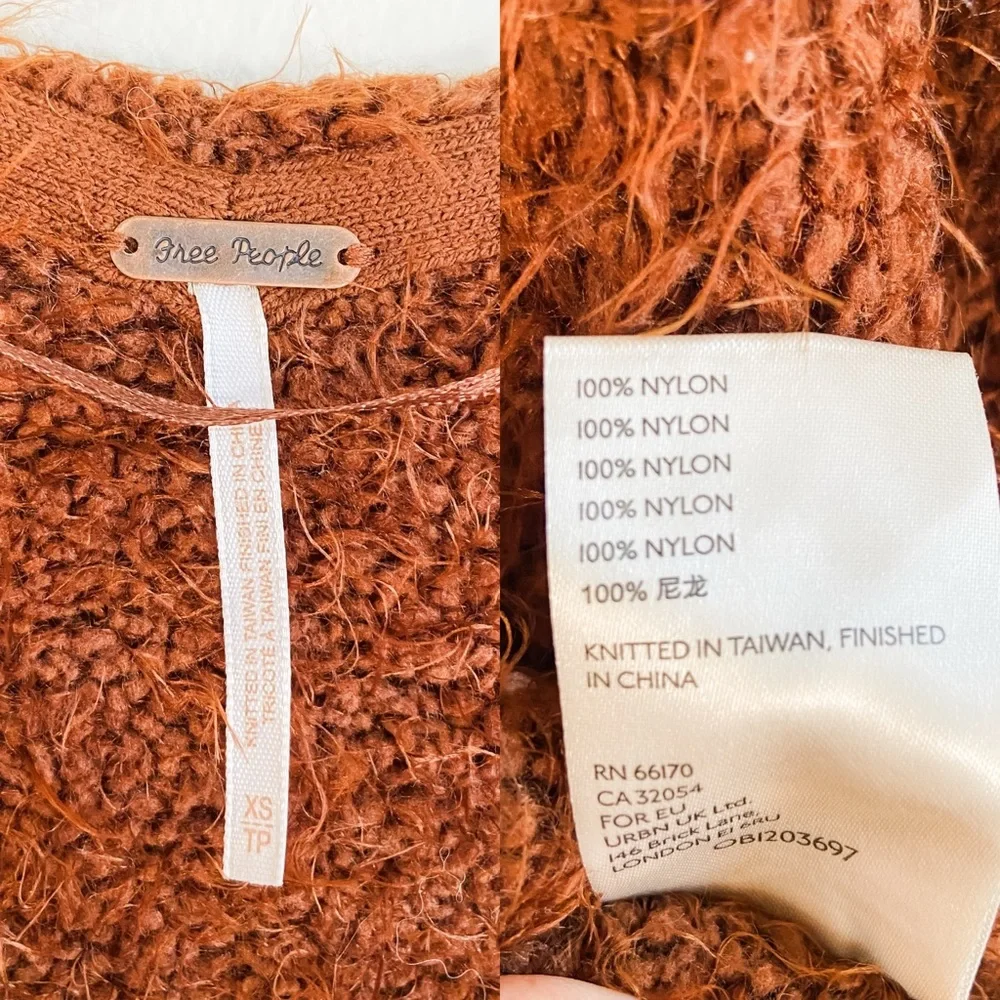Free People Icing V Neck Pullover Sweater in Mocha Java